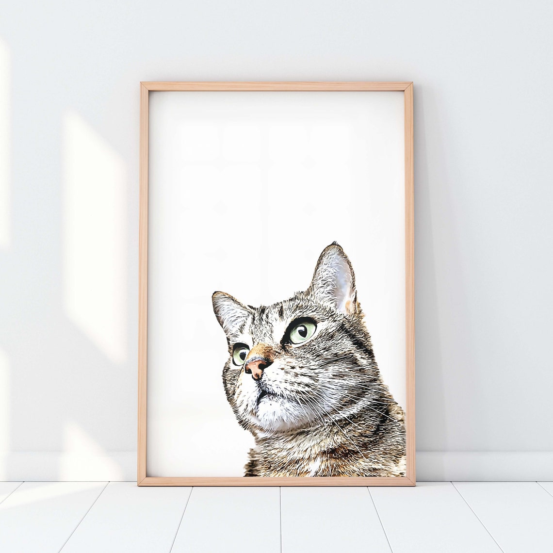 Custom Pet Portrait, Dog or Cat Photo Tribute
