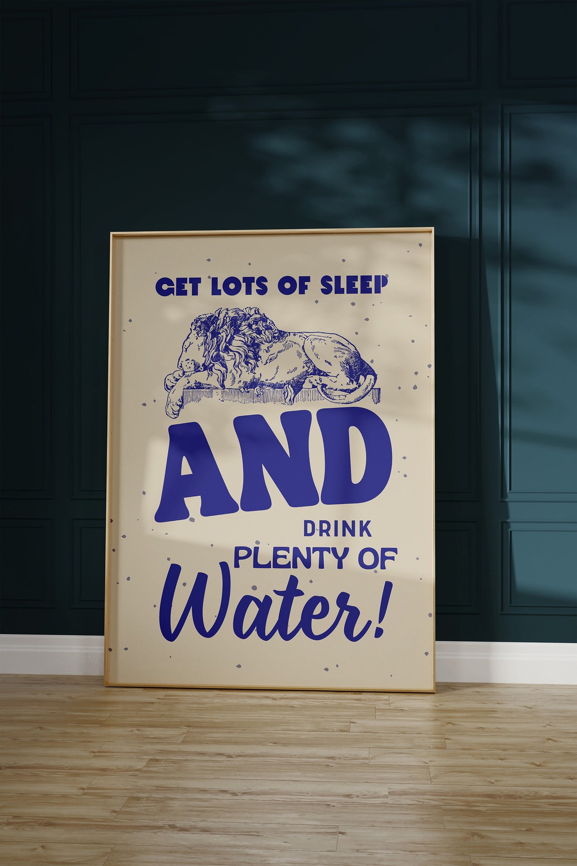 Drink Water Retro Art Print Funny Self Care Wall Art Vintage Wall Art Mental Health Poster That Girl Quote Poster 1 Print - Image 4
