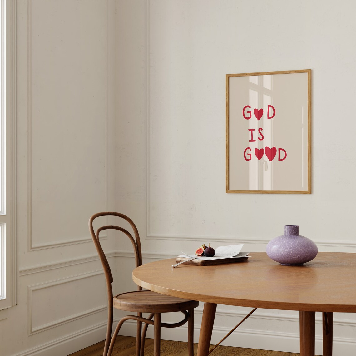 God Is Good Minimalist Christian Art Print - Image 2