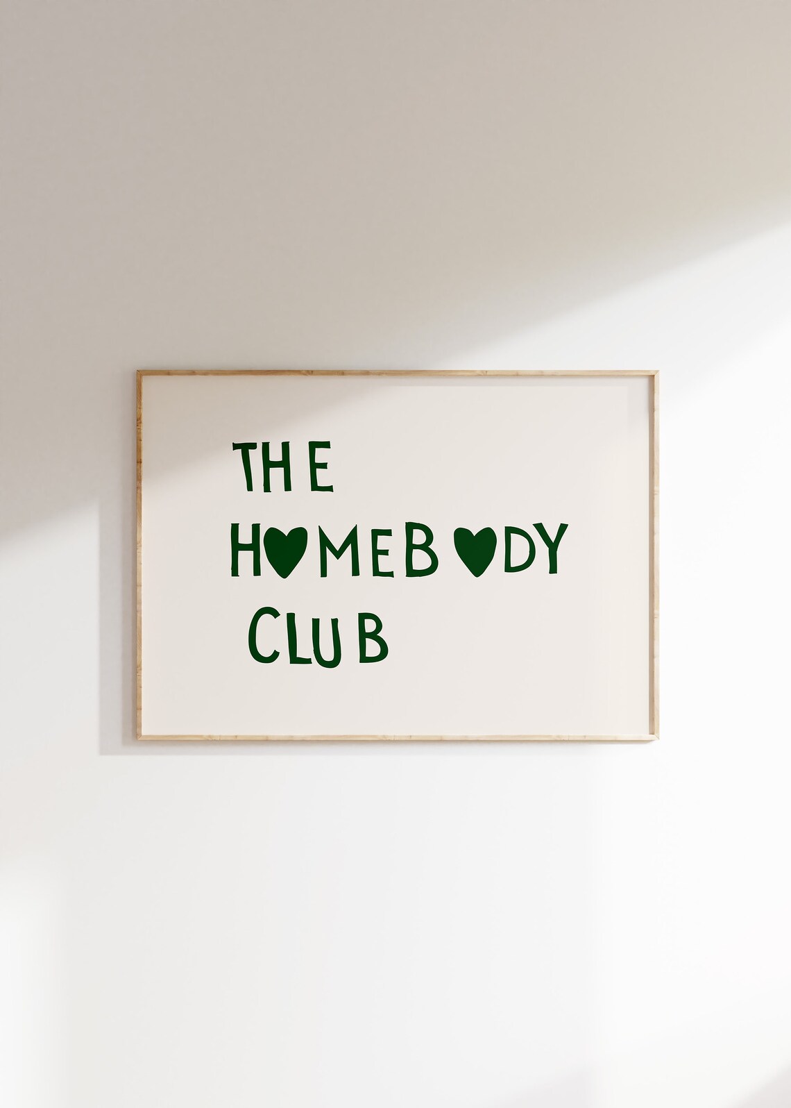 The Homebody Club Minimalist Heart Quote Art Print - Image 4