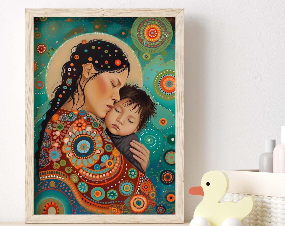Mother And Child Art Print, Maternal Love