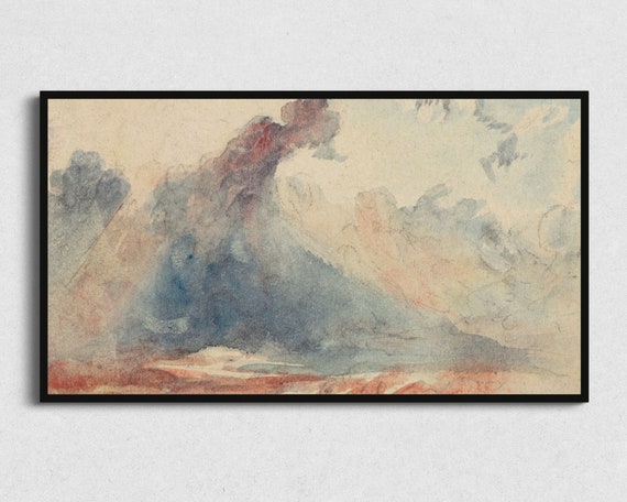 Minimalist Painting For Frame Tv Watercolor Sky Painting Art For The Frame Tv