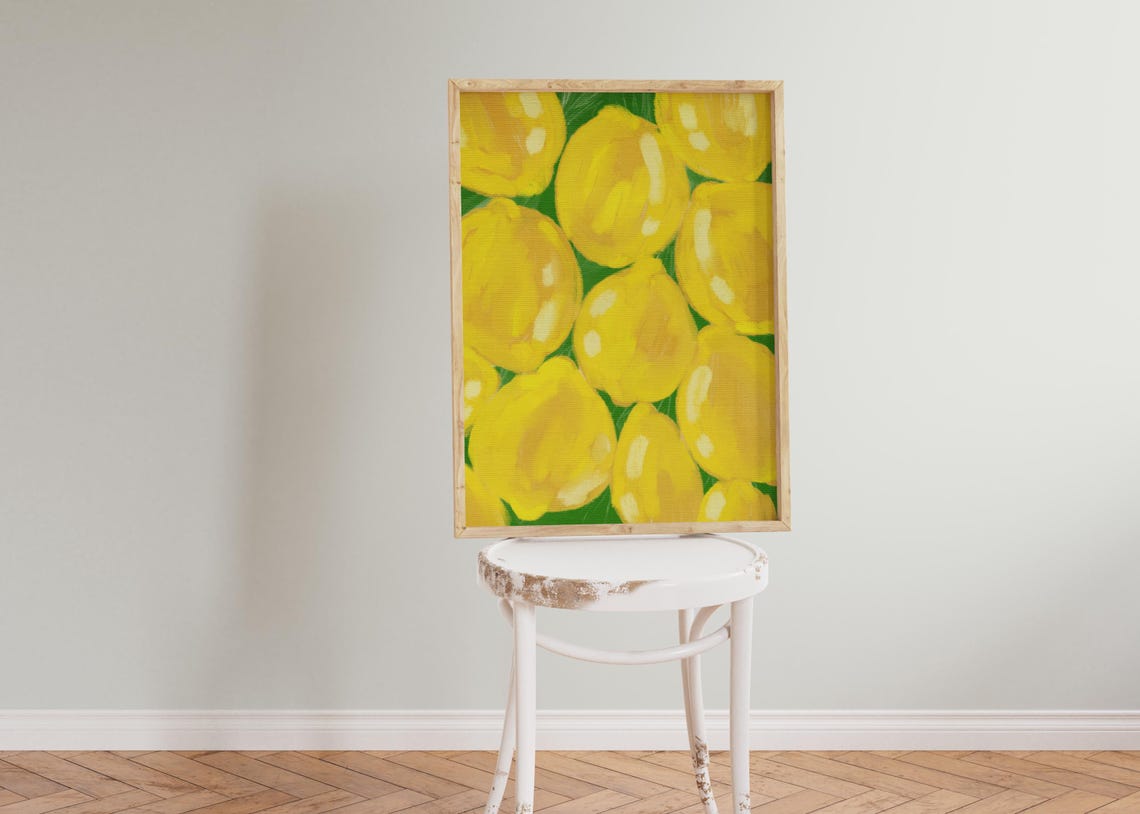 Eclectic Lemon Kitchen Wall Art Print