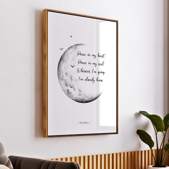 Buddha Zen Quote Art Print, Spiritual Wellness