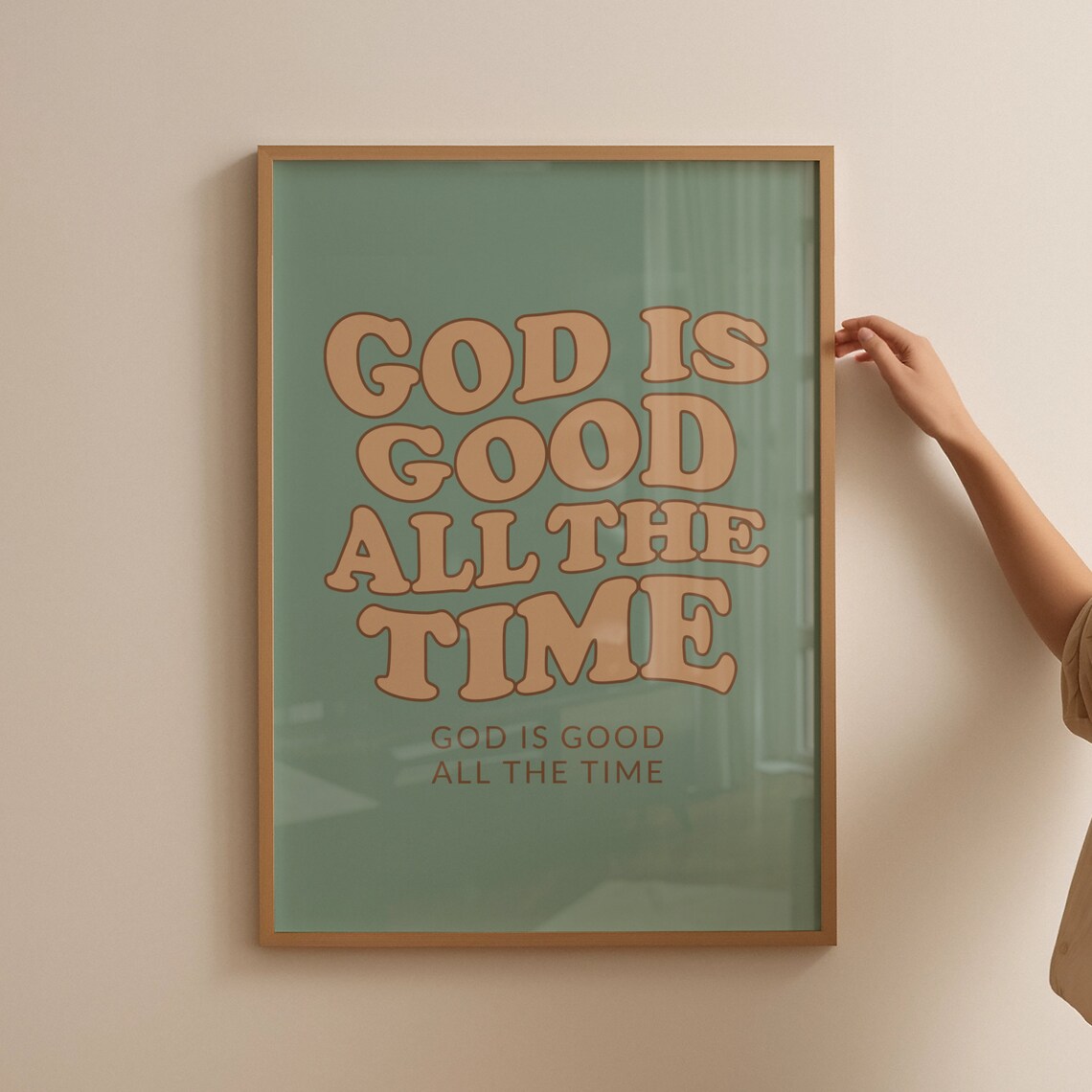Retro Christian God Quote, Bible Verse Poster - Image 4