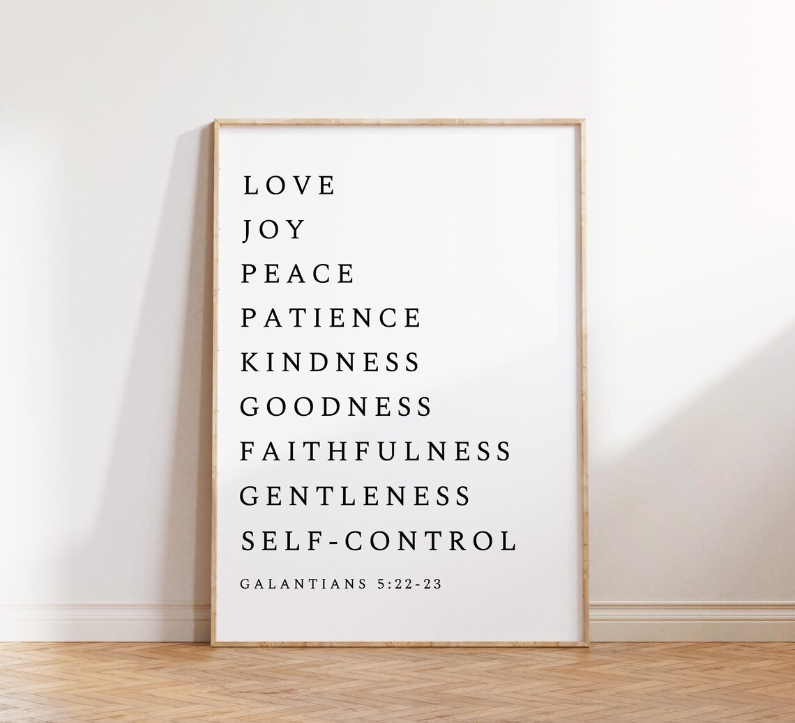 Galatians 5:22-23 Fruit of the Spirit, Scripture - Image 2
