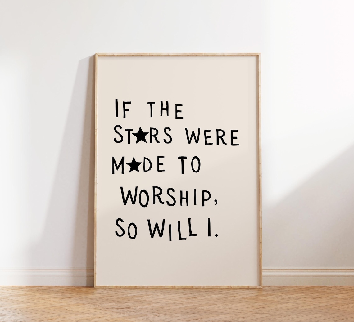 Psalm 148:3 Minimalist Christian Celestial Art Print