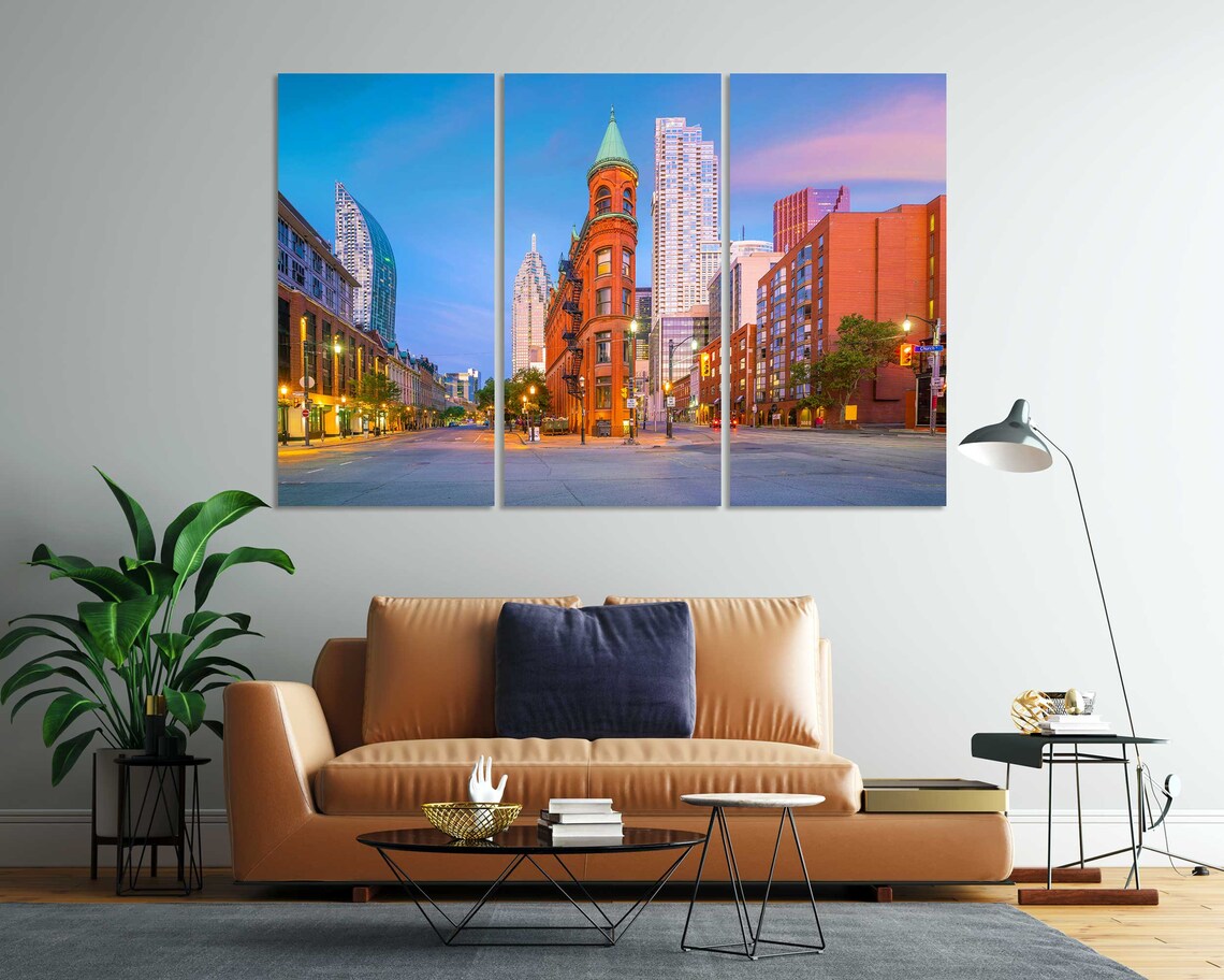 Toronto Gooderham Building Historic Street Sunset City Poster - Image 8
