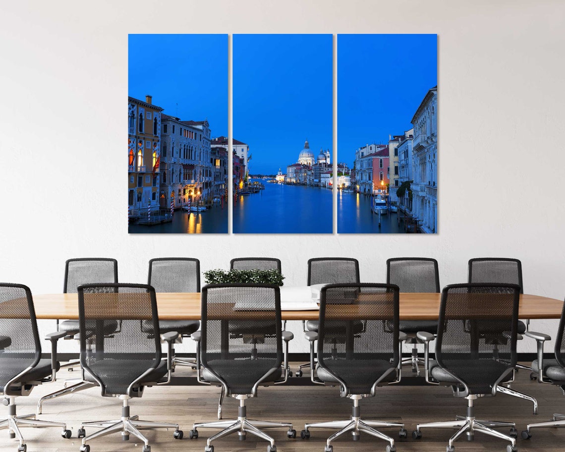 Venice Grand Canal at Blue Hour with Santa Maria della Salute Poster - Image 4