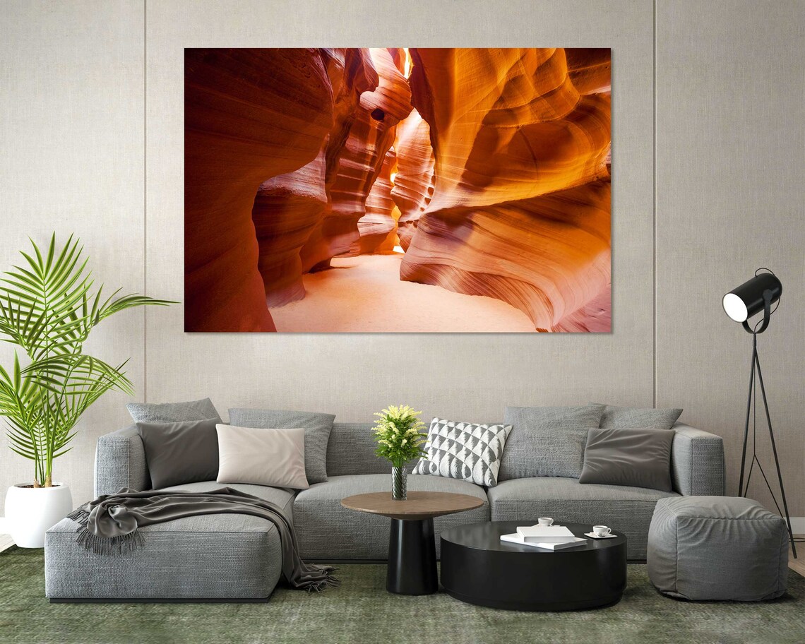 Antelope Canyon Arizona Orange Wave Rock Slot Canyon Walls Poster - Image 7
