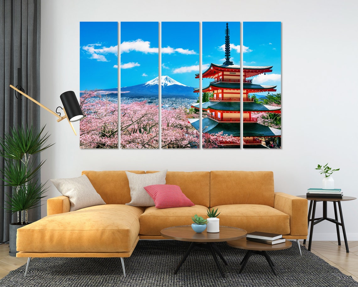 Mount Fuji Cherry Blossoms Chureito Pagoda Spring Japan Travel Poster - Image 8