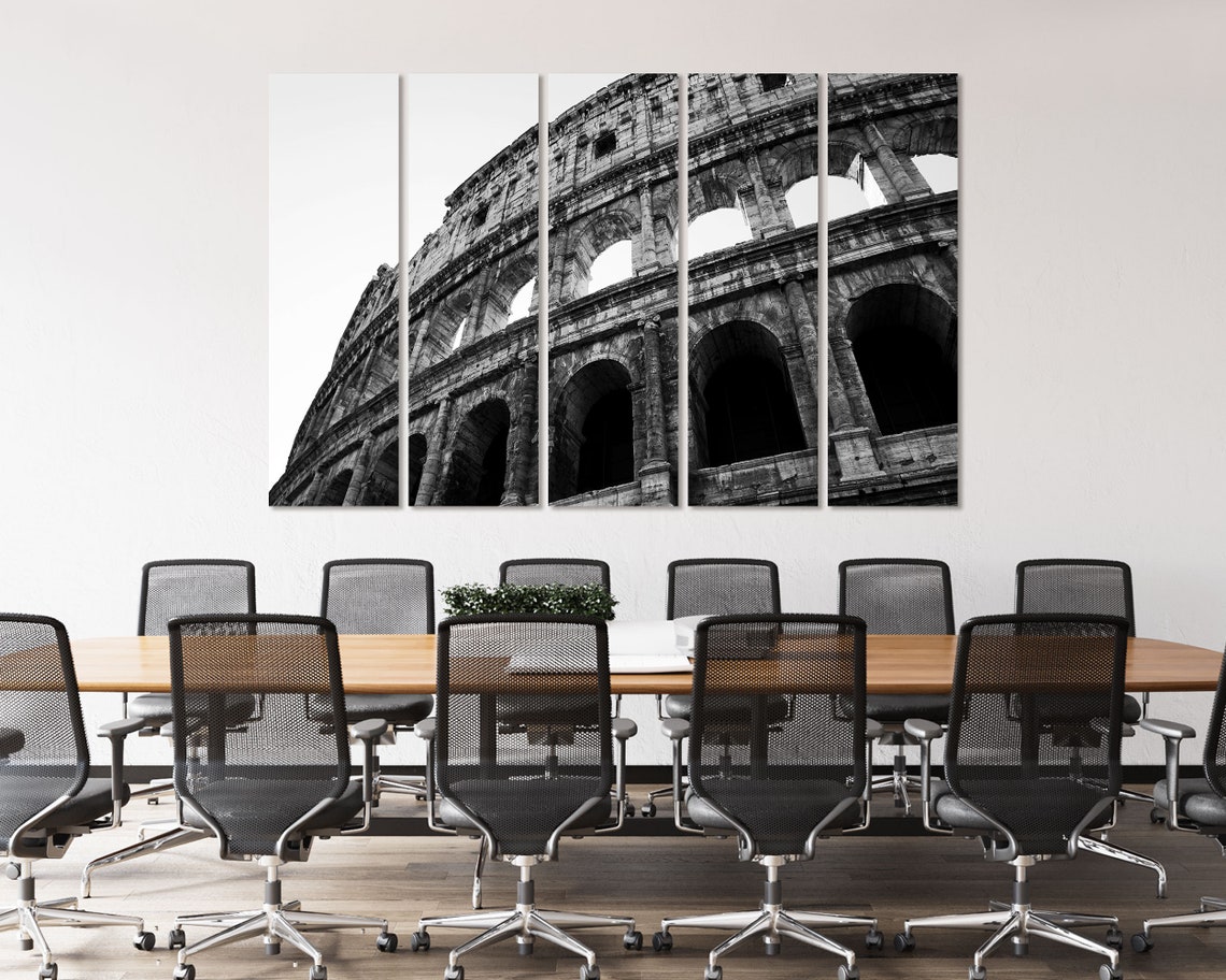 Colosseum Rome Black And White Architecture Photography Wall Art - Image 4