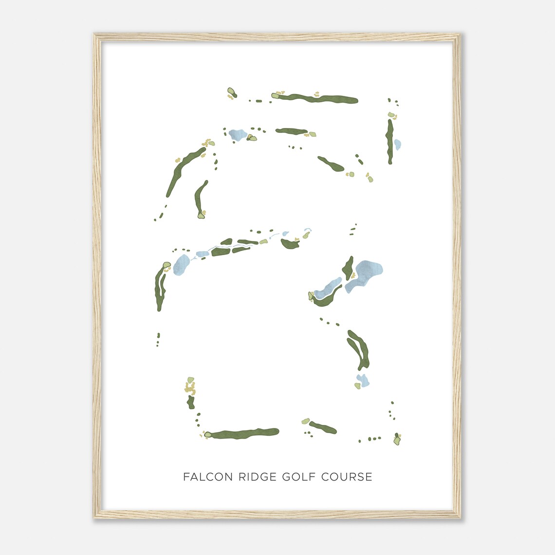 Falcon Ridge Golf Course Nevada Modern Watercolor Map Golfer Gift Golf Wall Art Golf Poster Print Course Layout