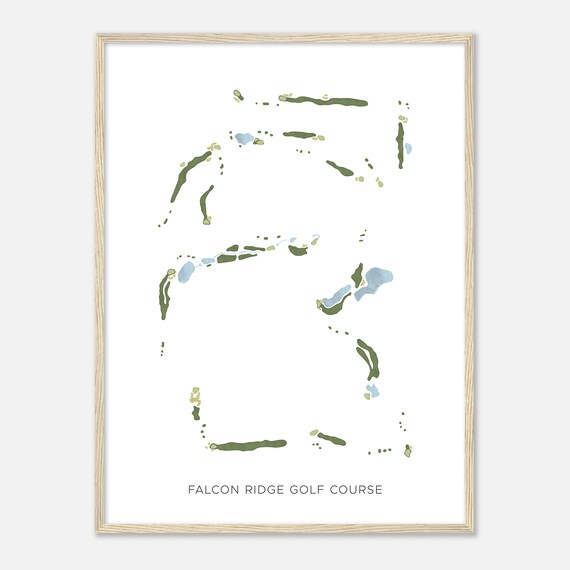 Falcon Ridge Golf Course Nevada Modern Watercolor Map Golfer Gift Golf Wall Art Golf Poster Print Course Layout
