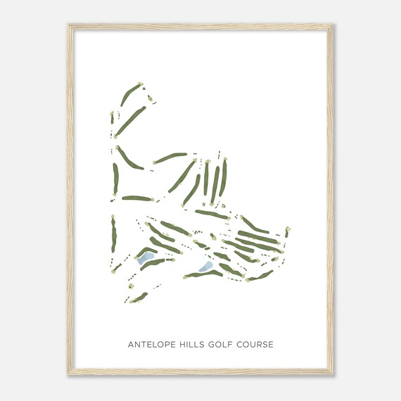 Antelope Hills Golf Course Arizona Modern Watercolor Map Golfer Gift Golf Wall Art Golf Poster Print Course Layout