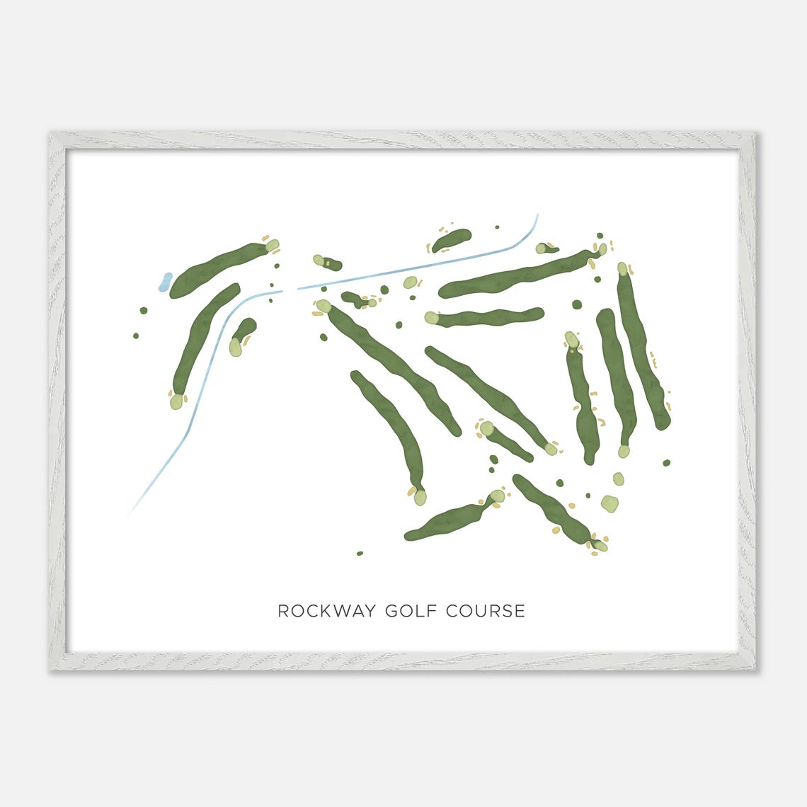 Rockway Golf Course Canada Modern Watercolor Course Map Poster - Image 3
