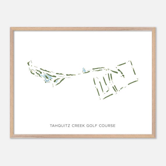 Tahquitz Creek Golf Course In Palm Springs California Modern Watercolor Map Golfer Gift Golf Wall Art Golf Poster Print