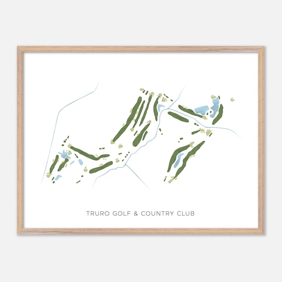 Truro Golf and Country Club Nova Scotia Minimalist Map Poster