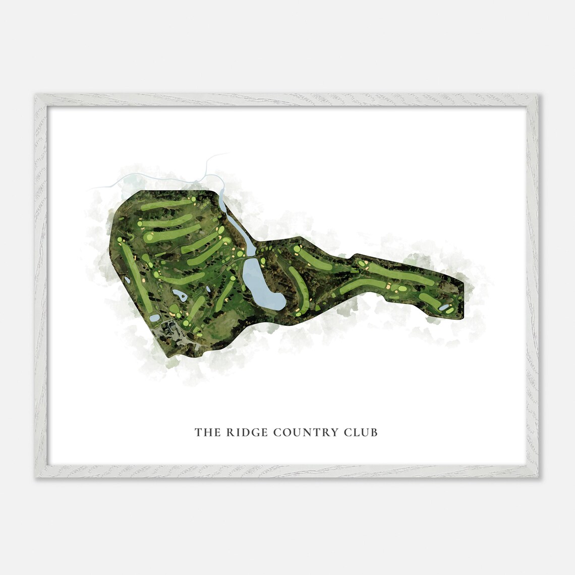 The Ridge Country Club Gilford New Hampshire Classic Watercolor Poster - Image 4