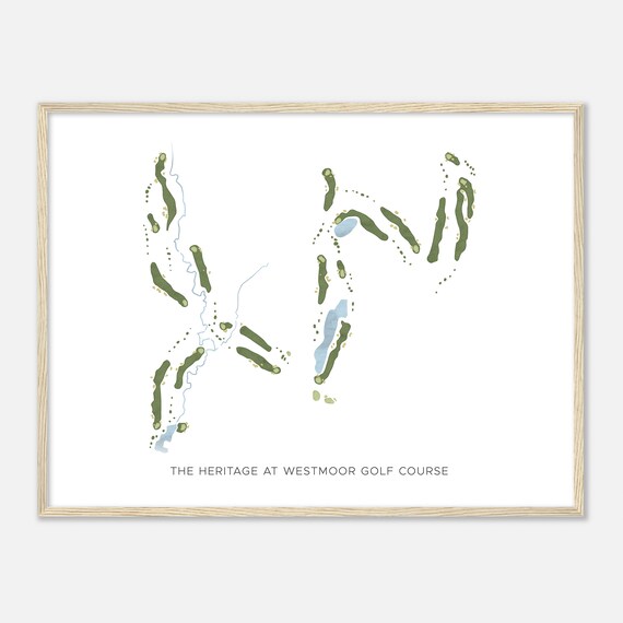 The Heritage At Westmoor Golf Course Colorado Modern Watercolor Map Golfer Gift Golf Wall Art Golf Poster Print Course Layout
