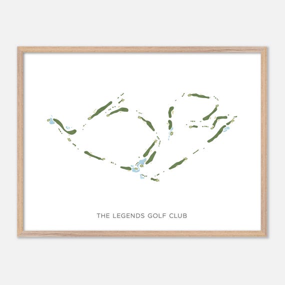 The Legends Golf Club In Temecula California Modern Watercolor Map Golfer Gift Golf Wall Art Golf Poster Print Course Layout