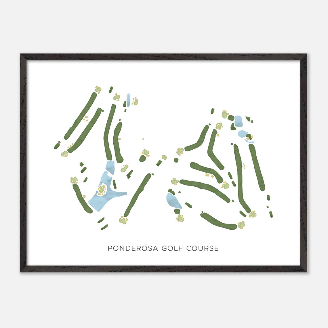 Ponderosa Golf Course Pennsylvania Modern Minimalist Golf Poster - Image 5