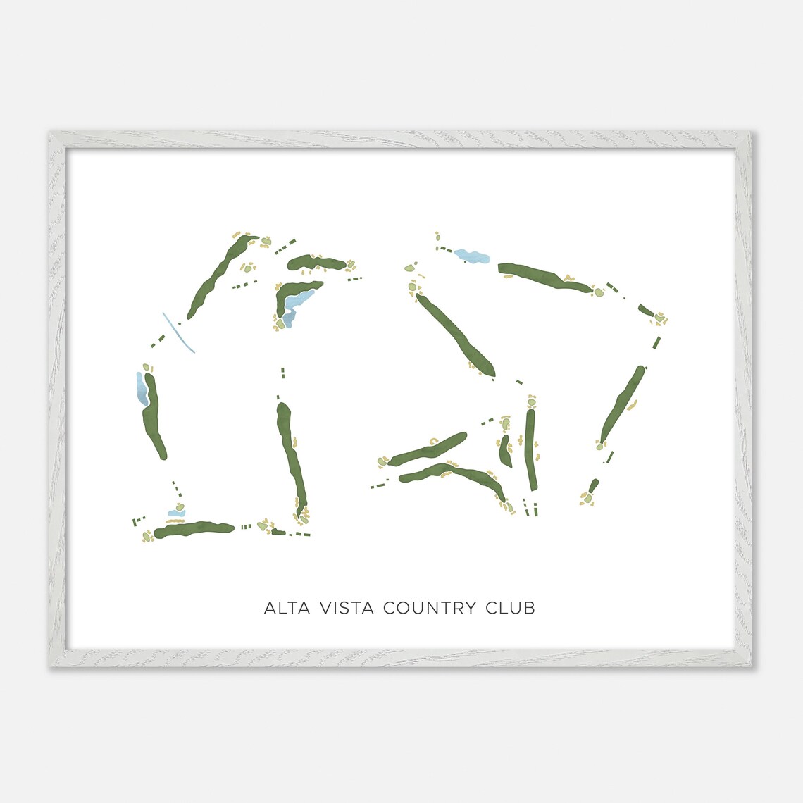 Alta Vista Country Club Minimalist Map Art Golfer Gift Poster - Image 4