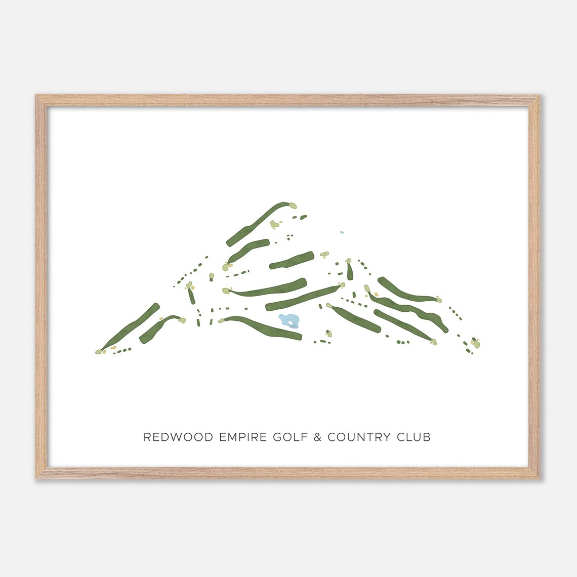 Redwood Empire Golf and Country Club Watercolor Minimalist Poster