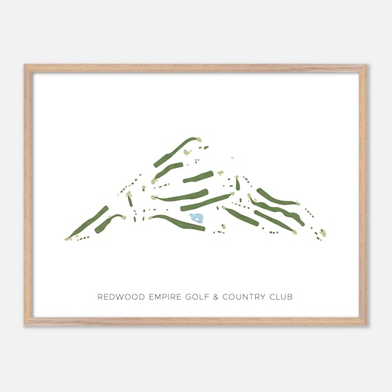 Redwood Empire Golf and Country Club Watercolor Minimalist Poster