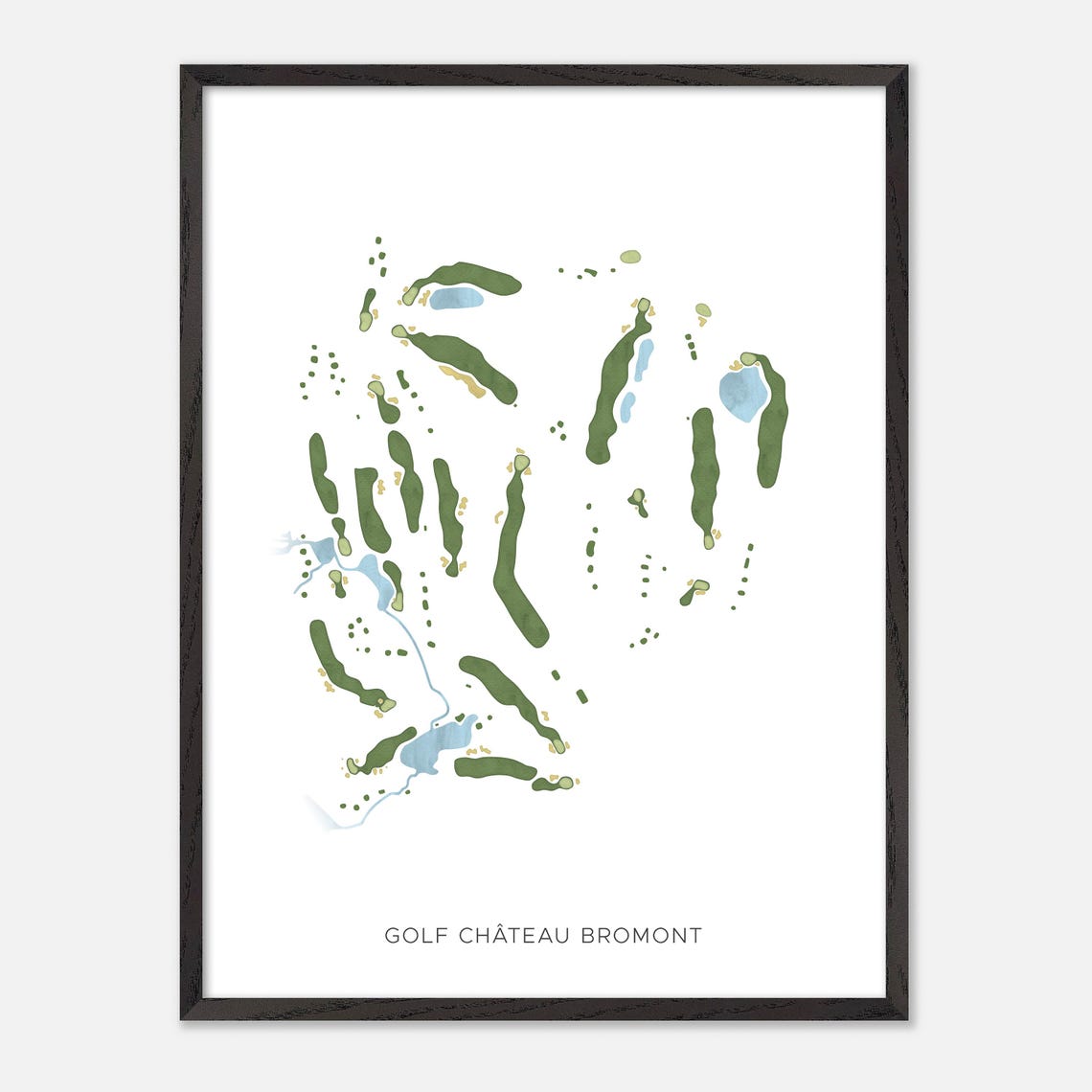 Golf Chateau Bromont Canada Modern Minimalist Map Art Poster - Image 2