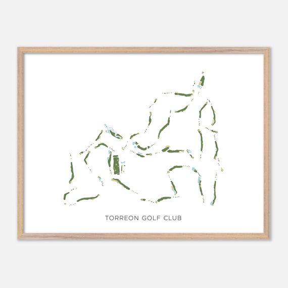 Torreon Golf Club In Show Low Arizona Modern Watercolor Map Golfer Gift Golf Wall Art Golf Poster Print Course Layout