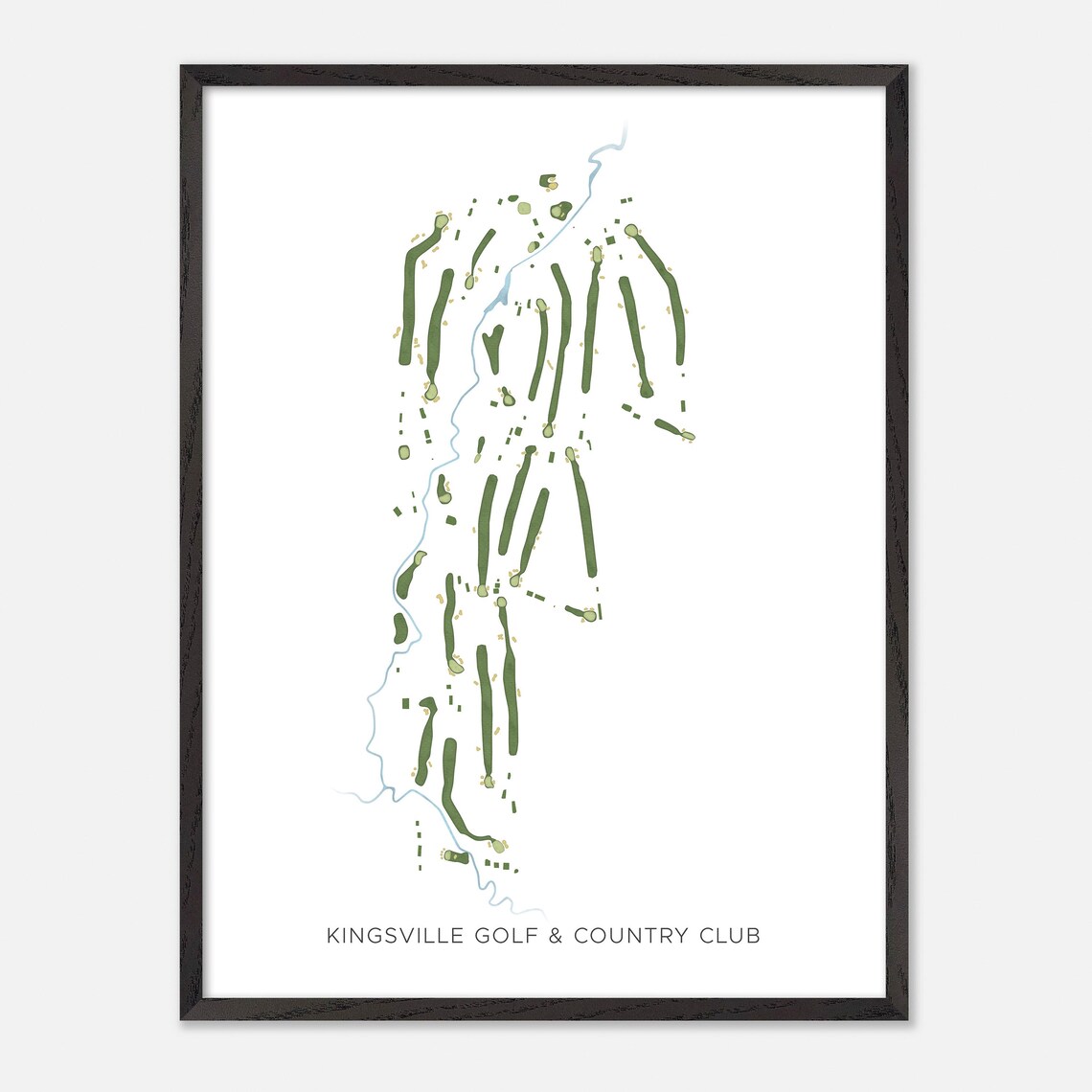 Kingsville Golf and Country Club Ontario Modern Minimalist Poster - Image 2
