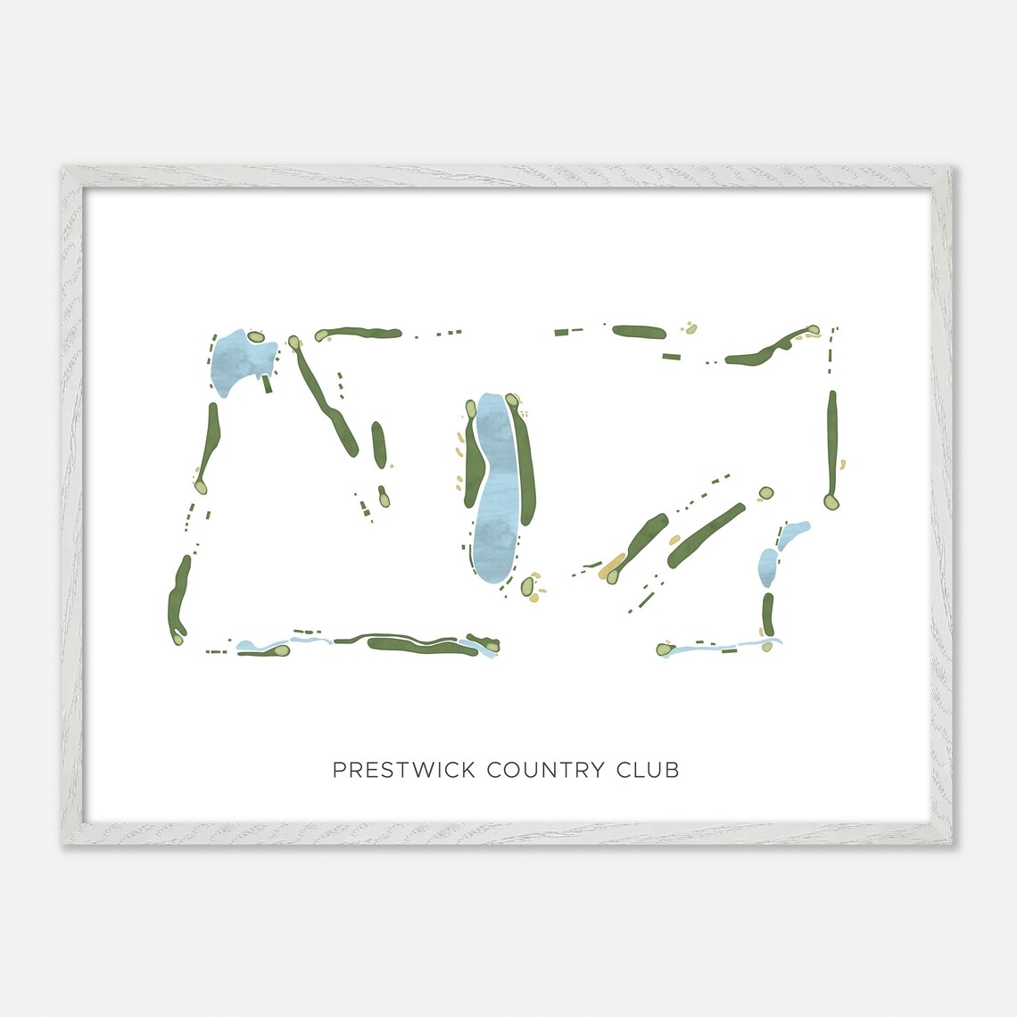 Prestwick Country Club South Carolina Modern Minimalist Golf Poster - Image 4