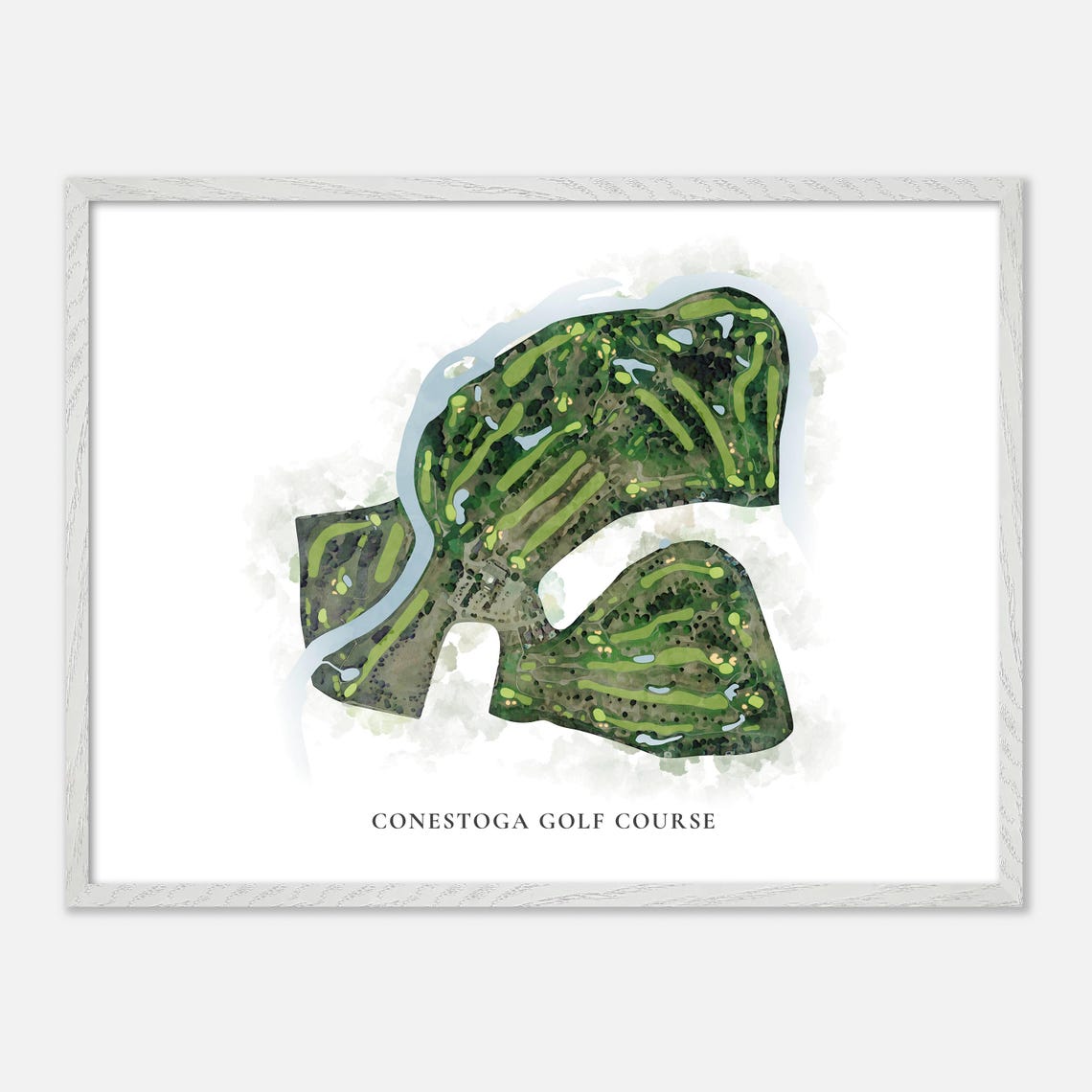Conestoga Golf Course Canada Classic Watercolor Golf Map Poster - Image 3