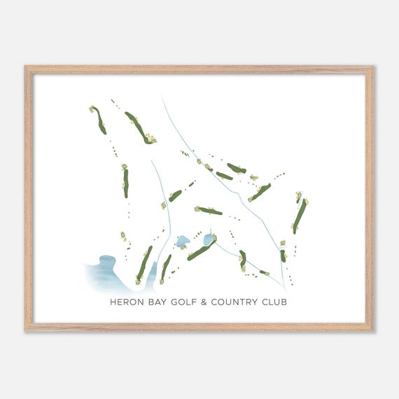 Heron Bay Golf Country Club In Locust Grove Georgia Modern Watercolor Map Golfer Gift Golf Wall Art Golf Poster Print