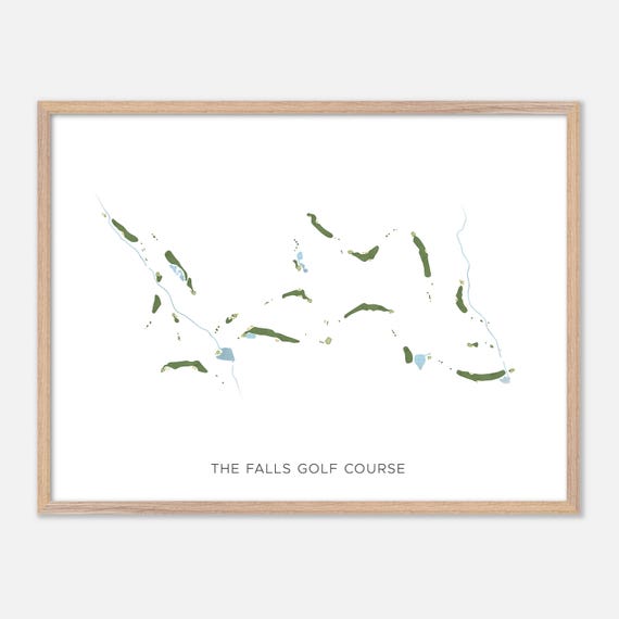 The Falls Golf Course In Danville California Modern Watercolor Map Golfer Gift Golf Wall Art Golf Poster Print Course Layout