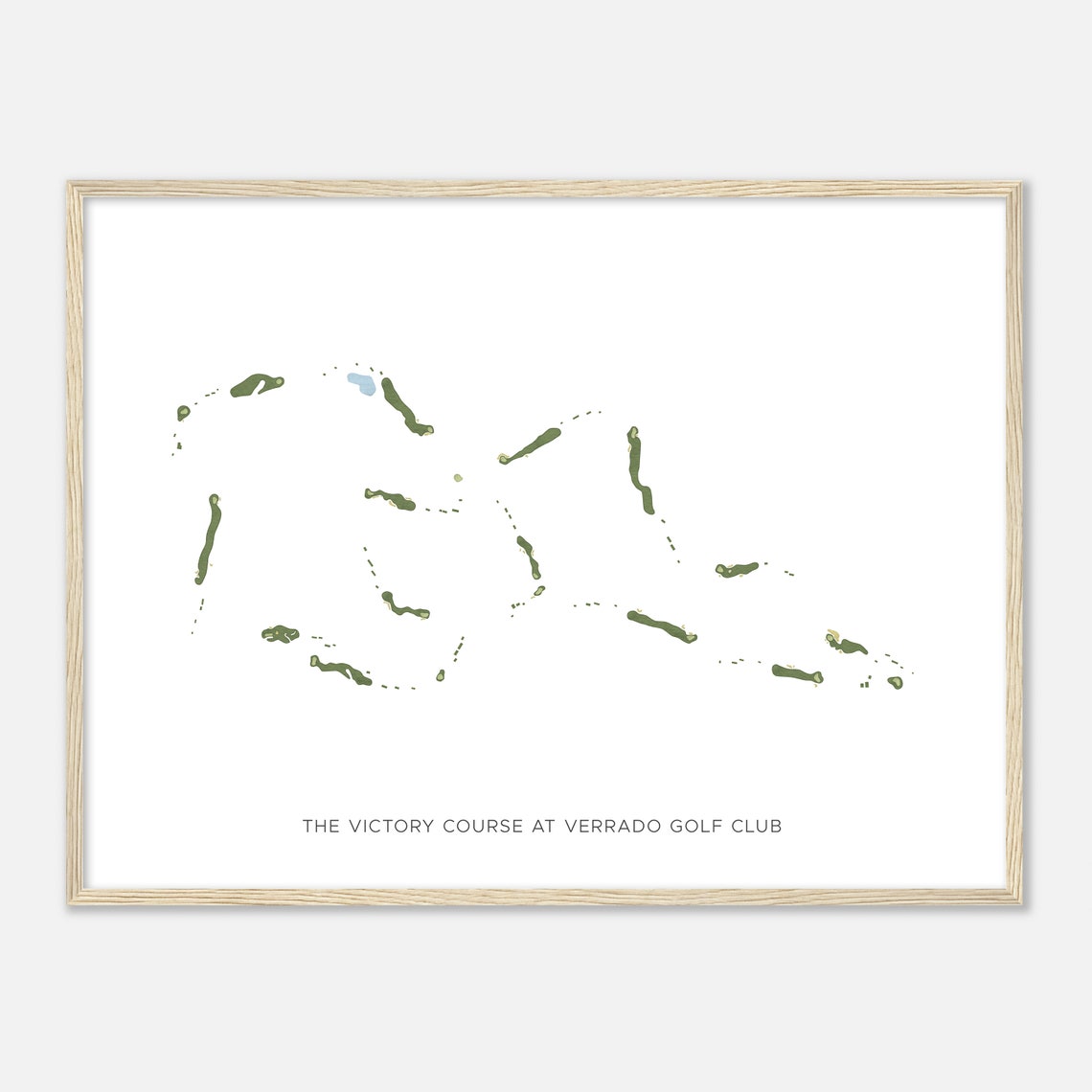 The Victory Course at Verrado Minimalist Golf Map Poster Art - Image 2