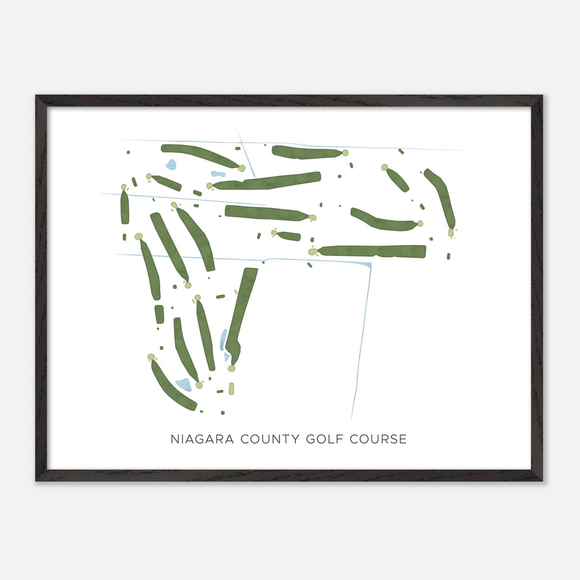 Niagara County Golf Course New York Modern Minimalist Golf Poster - Image 5