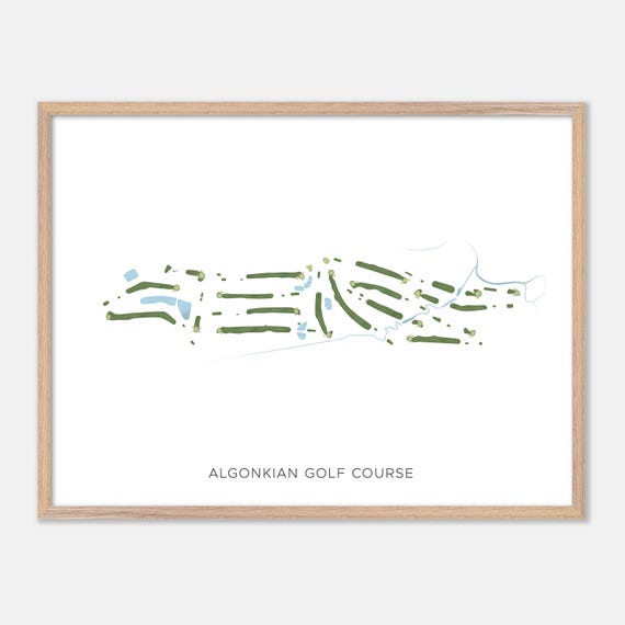 Algonkian Golf Course In Sterling Virginia Modern Watercolor Map Golfer Gift Golf Wall Art Golf Poster Print Course Layout
