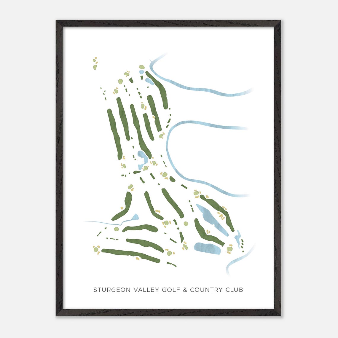 Sturgeon Valley Golf and Country Club Alberta Minimalist Poster - Image 2