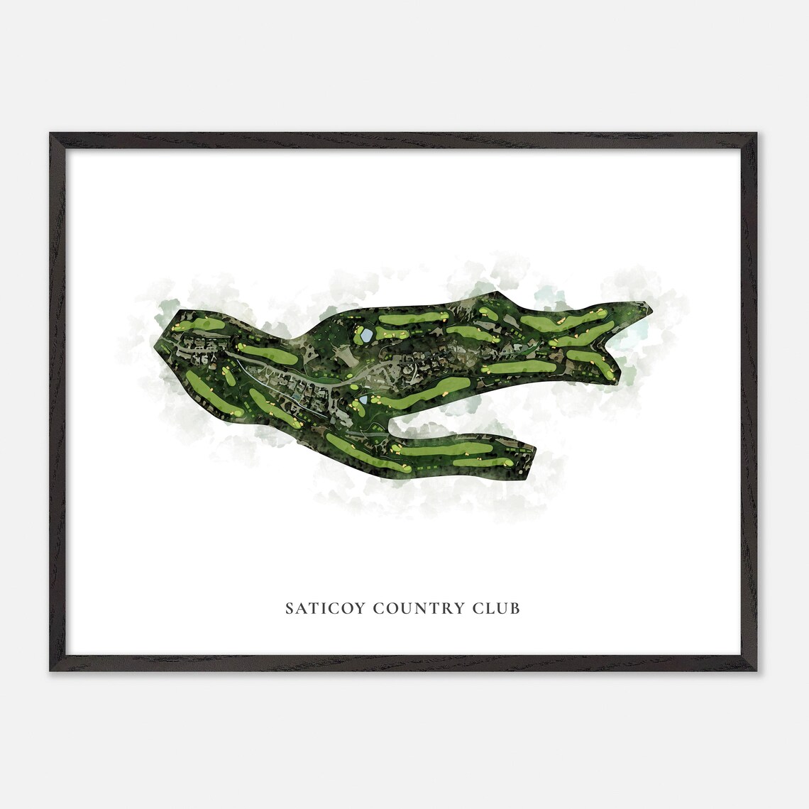 Saticoy Country Club Somis California Classic Watercolor Poster - Image 5