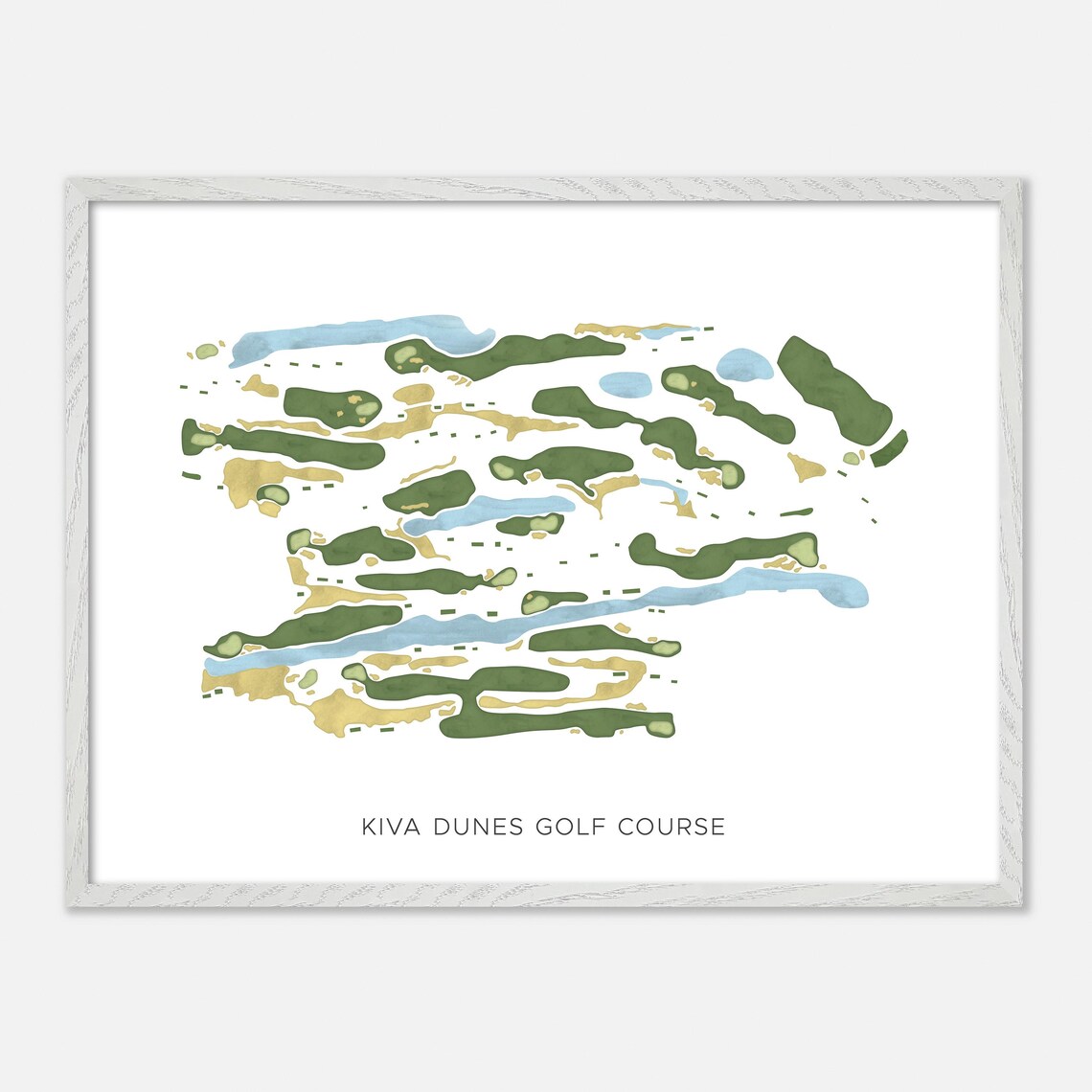 Kiva Dunes Golf Course Gulf Shores Alabama Map Print - Image 4