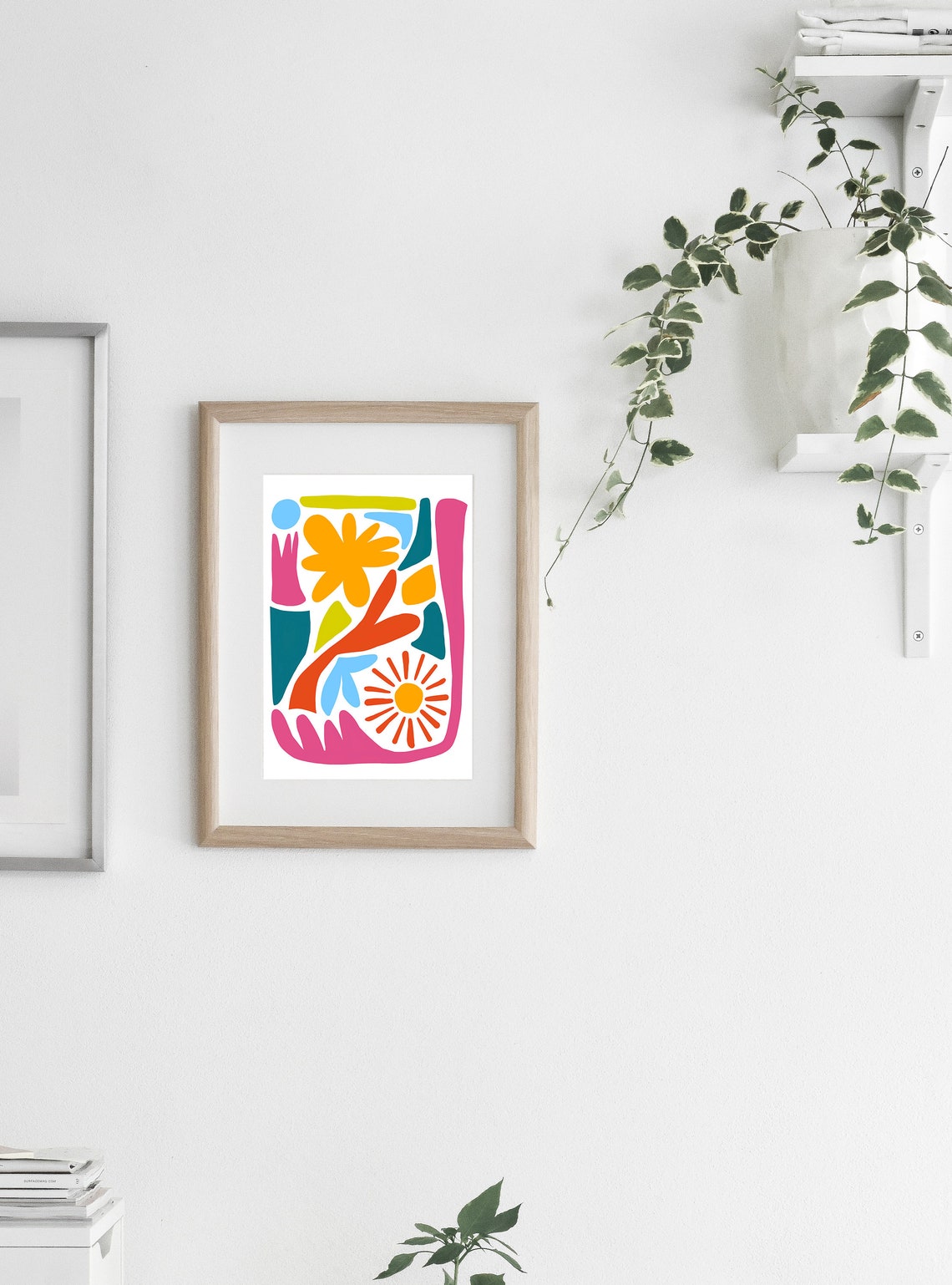 Colorful Cutout Shapes Matisse Style Modern Abstract Art Poster - Image 3