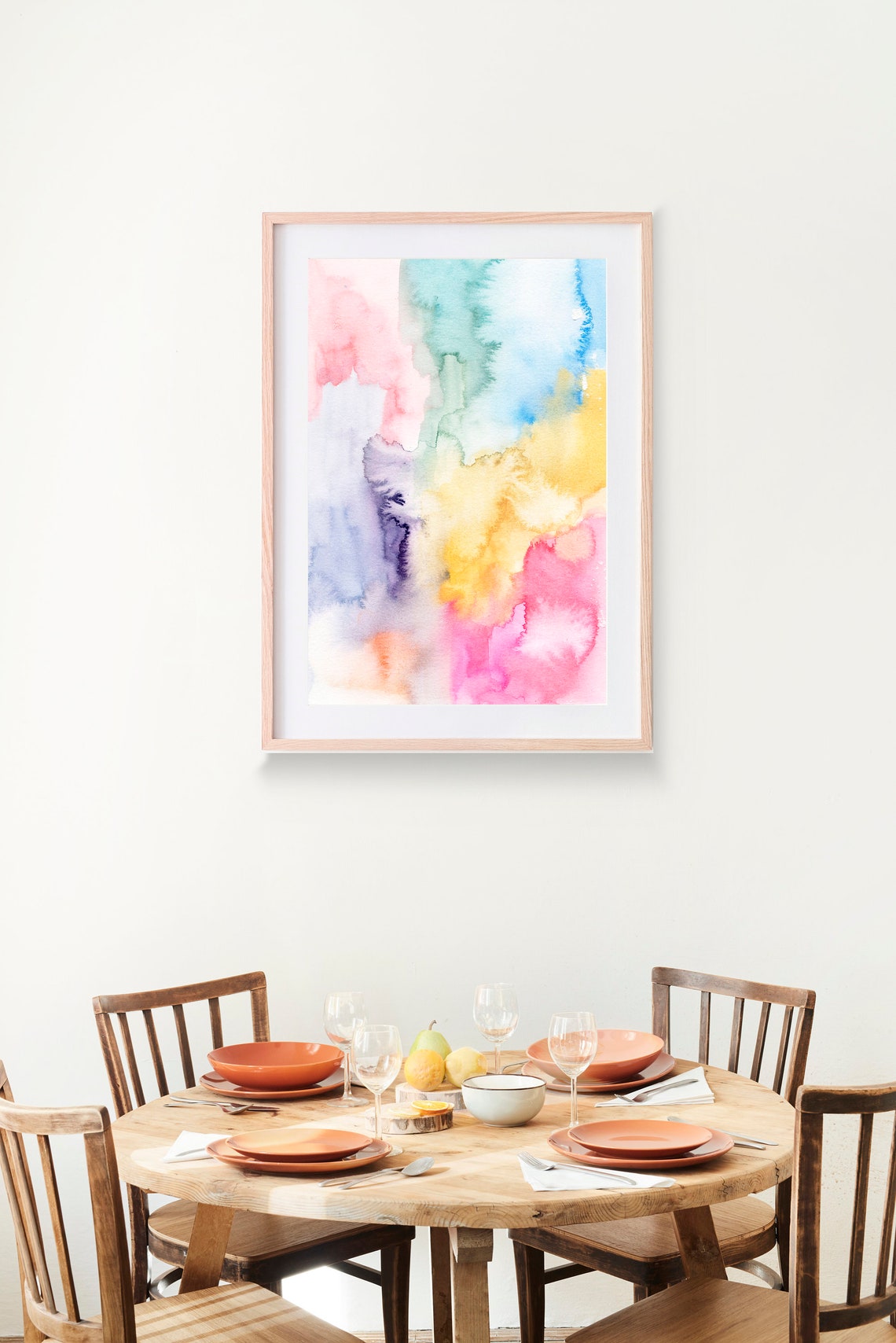 Wall Art Abstract Nursery Abstract Art Pastel Neutral Print Instant Prints Neutral Wall Art Modern Art Pink Beige Art - Image 2