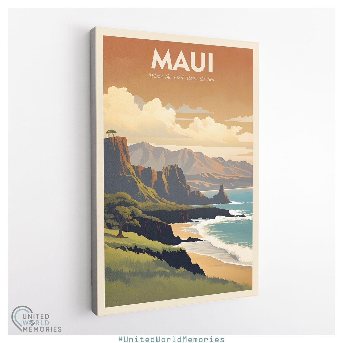 Maui Coastline Majesty Travel Poster, Hawaii - Image 2