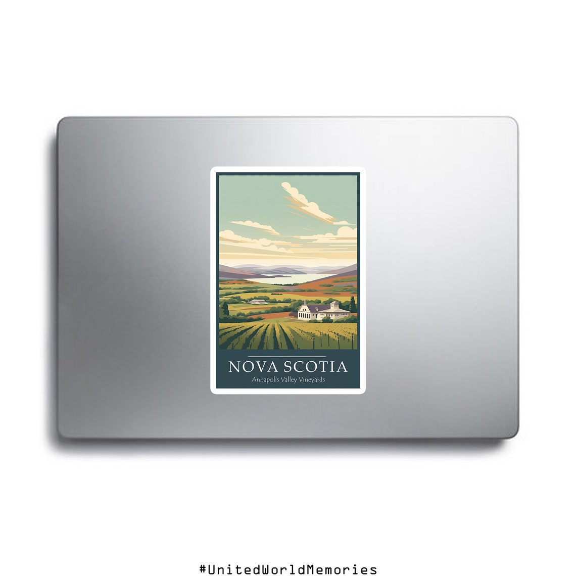 Nova Scotia Annapolis Valley Vineyard Hills Winery Sunset Poster - Image 2