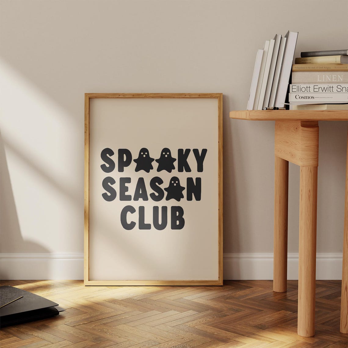 Spooky Season Club Cute Little Ghosts Halloween Party Poster - Image 2