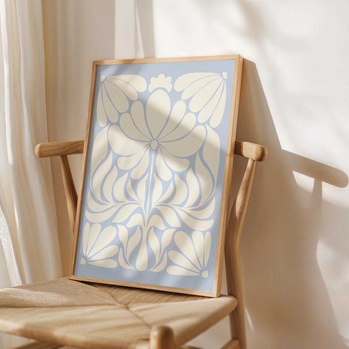Norway Folk Art Botanical Floral Art Print - Image 2