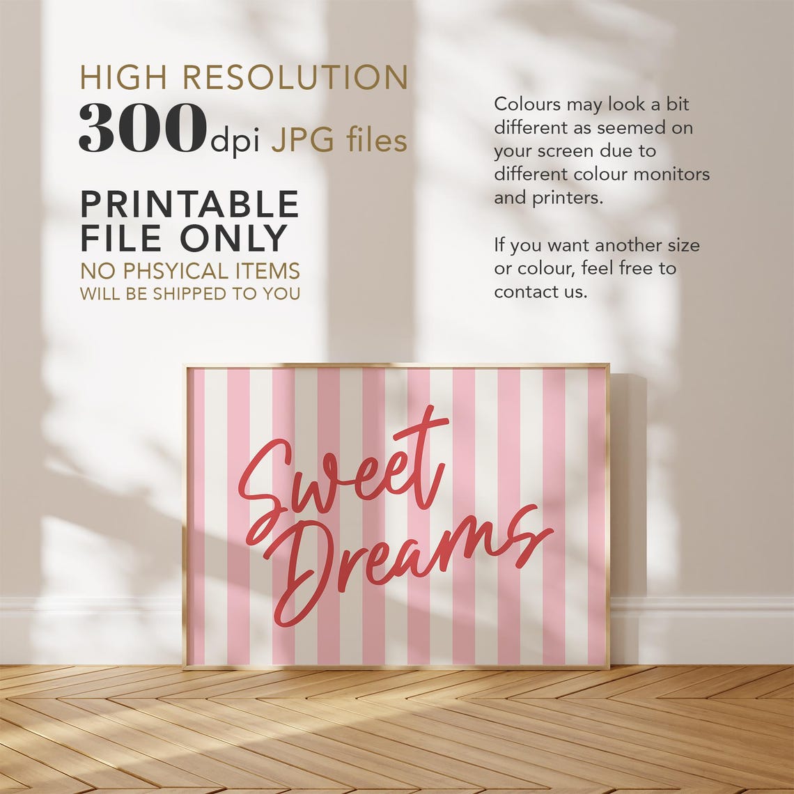 Sweet Dreams Retro Typography Poster Print - Image 3