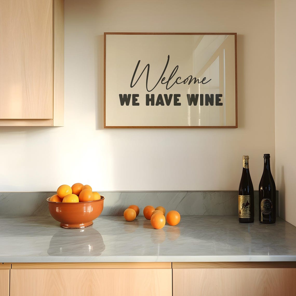 Wine Wall Art Funny Quote Print Welcome We Have Wine Print Trendy Hallway Poster Kitchen Bar Prints Wine Lover Gift - Image 4